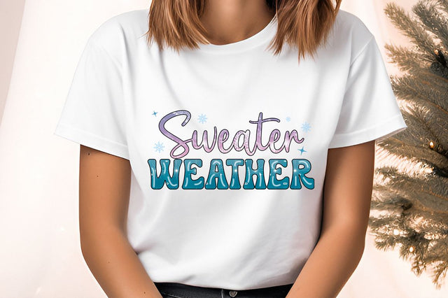 Sweater weather PNG Design Sublimation Designangry 