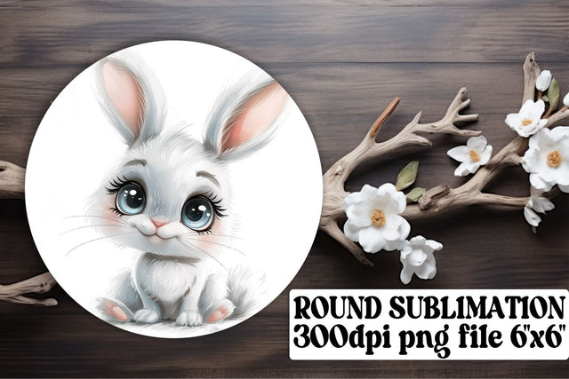 Sweet Animal Circle Keychains Sublimation afrosvg 