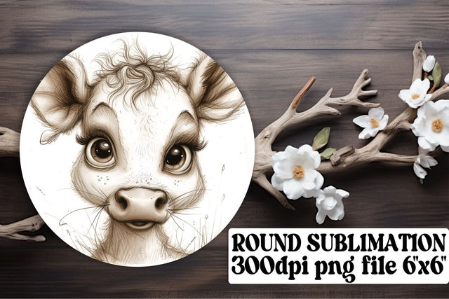 Sweet Animal Portrait Coasters Collection for Sublimation Sublimation afrosvg 