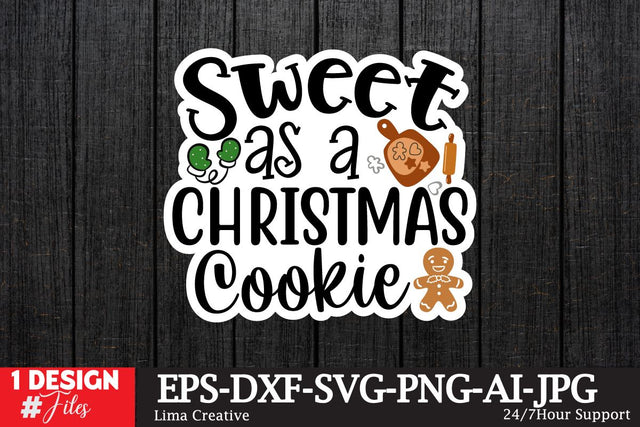 Sweet As A Christmas Cookie Sticker ,Christmas Sticker SVG ,Christmas SVG Cut File,Christmas Sticker PNG,Christmas Sticker DEsign Bundle, Christmas SVG BUndle,Christmas Sublimation, Sublimation PNG,Christmas Clip Art SVG Insomnia Std 