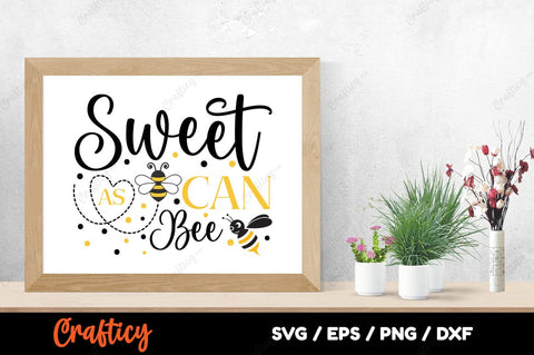 Sweet As Can Bee SVG Design SVG Designangry 