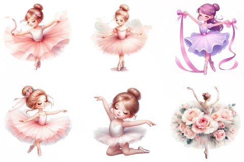 Sweet Ballerina Clipart Bundle Sublimation SVGista 