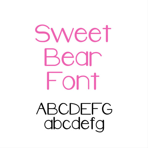 Sweet Bear Font OTF, Fonts for Crafting, Handwritten Font Font Crafting With Brenna 