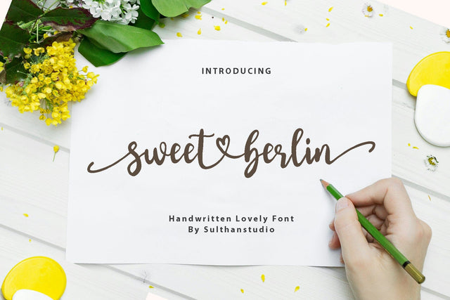 Sweet berlin Font Sulthan studio 