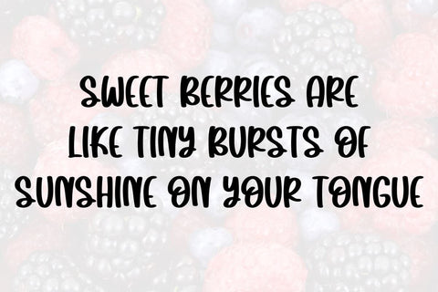 Sweet Berries Font Masyafi Studio 