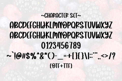 Sweet Berries Font Masyafi Studio 