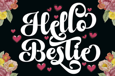 Sweet Bestie Script Font muhammadzeky 