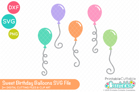 Sweet Birthday SVG Set SVG Printable Cuttable Creatables 