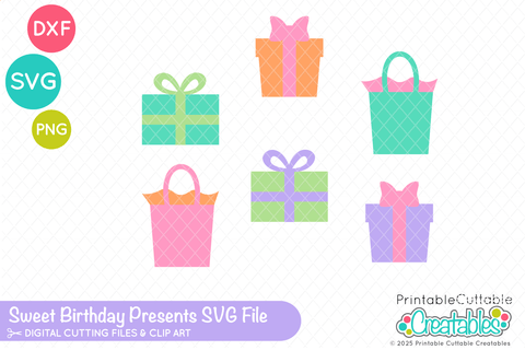 Sweet Birthday SVG Set SVG Printable Cuttable Creatables 