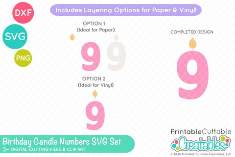 Sweet Birthday SVG Set SVG Printable Cuttable Creatables 