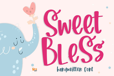 Sweet Bless Font Dm Letter Studio 