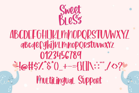 Sweet Bless Font Dm Letter Studio 