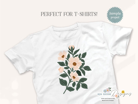 Sweet Blooms Floral SVG Cut File SVG Aja Nicole Designs 