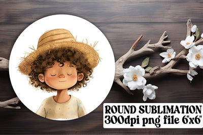 Sweet Boho Children's Ornaments: Circle of Delight Sublimation afrosvg 