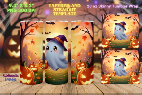 Sweet Boo Halloween Tumbler Wrap | Halloween Tumbler Wrap for Sublimation Sublimation Sublimatiz Designs 