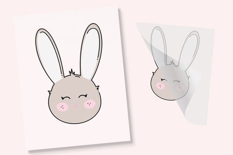 Sweet Bunny DTF Transfer Physical So Fontsy T-Shirt Iron-On Transfer Shop