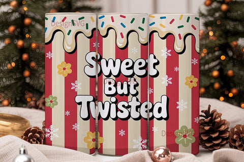 Sweet But Twisted 20oz Tumbler Wrap Sublimation DesignSVG 