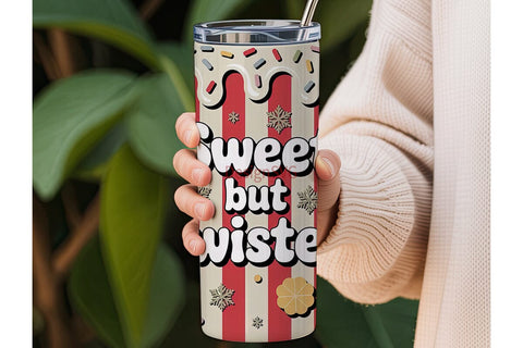 Sweet But Twisted 20oz Tumbler Wrap Sublimation DesignSVG 