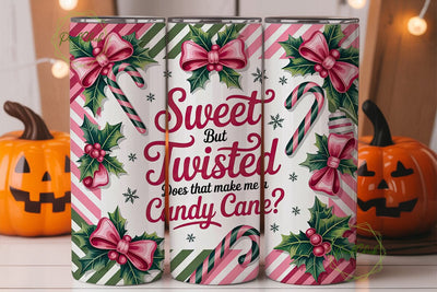Sweet But Twisted Christmas 20oz Tumbler Sublimation PixelChick 