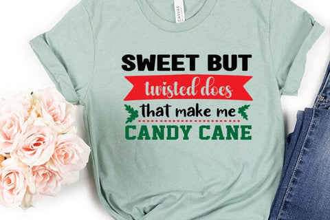 Sweet but twisted does that make me candy cane SVG Angelina750 