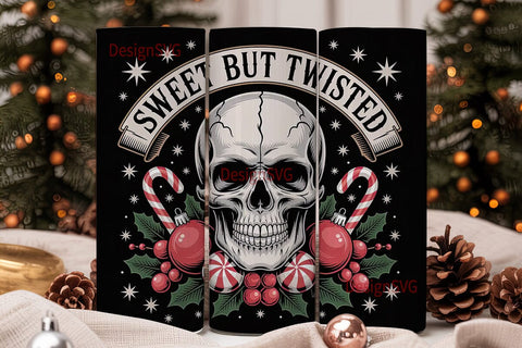 Sweet but Twisted Tumbler Wrap Sublimation DesignSVG 