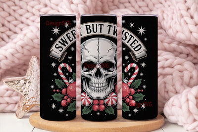 Sweet but Twisted Tumbler Wrap Sublimation DesignSVG 