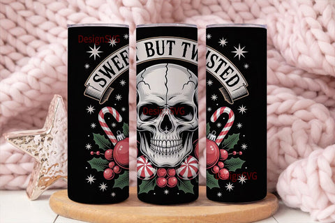 Sweet but Twisted Tumbler Wrap Sublimation DesignSVG 