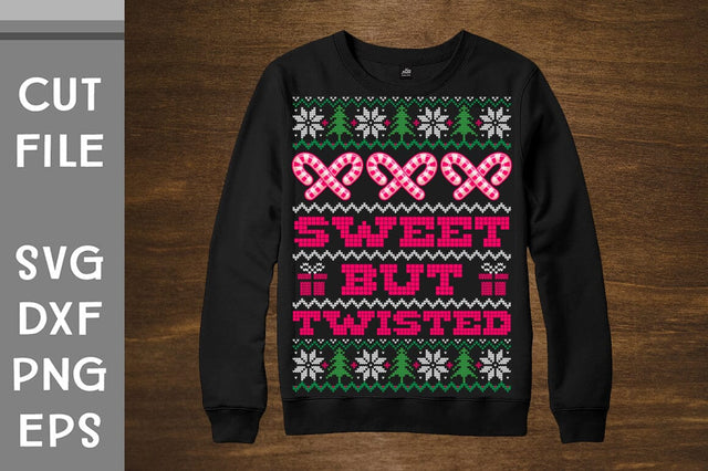 Sweet But Twisted Ugly Sweater design SVG Svgcraft 