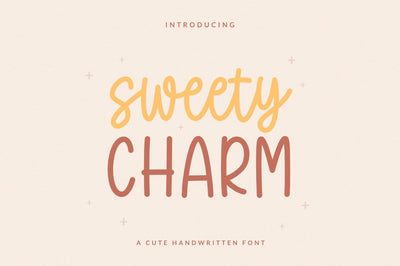 Sweet Charm - Cute Handwritten Font Font Suby Studio 