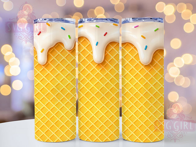 Sweet & Chill Ice Cream Tumbler, Summer Tumbler Design, Dessert PNG Sublimation, 20oz Ice Cream Wrap, Cute Treat Tumbler, Sweet Food Tumbler PNG, Colorful Ice Cream Design Sublimation SvggirlplusArt 