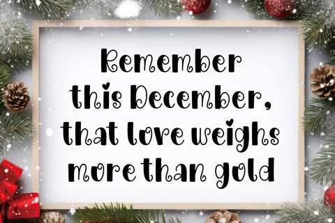 Sweet Christmas Font Mozarella 