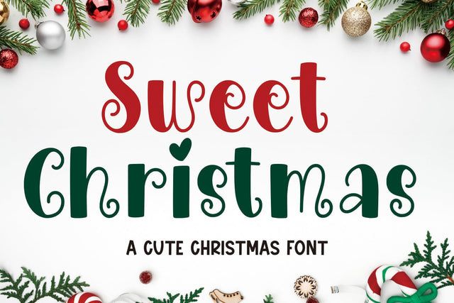 Sweet Christmas Font Mozarella 