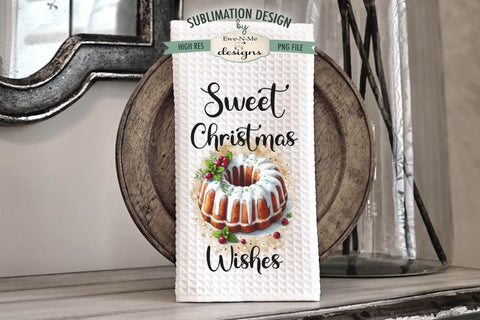 Sweet Christmas Kitchen Towel Sublimation Designs Sublimation Ewe-N-Me Designs 