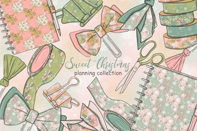 Sweet Christmas PLANNING Cozy Winter Weekend Cookies - PNG SVG GlamArtZhanna 