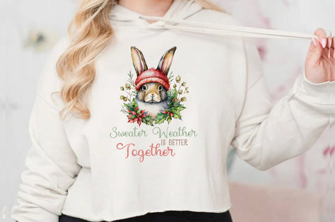 Sweet Christmas Winter Rabbits PNG Sublimation Jagonath Roy 
