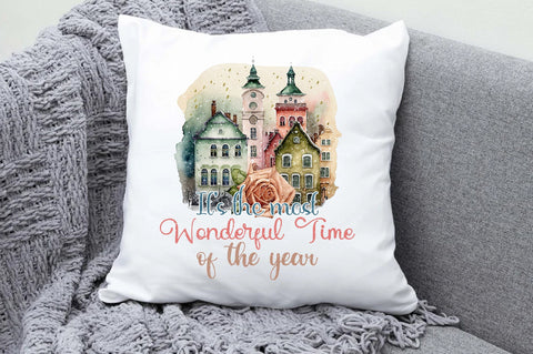 Sweet Christmas Winter Town Sublimation Sublimation Jagonath Roy 