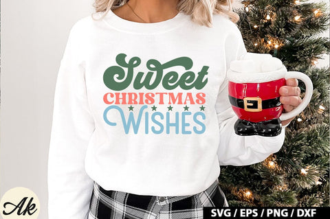 Sweet christmas wishes Retro SVG SVG akazaddesign 