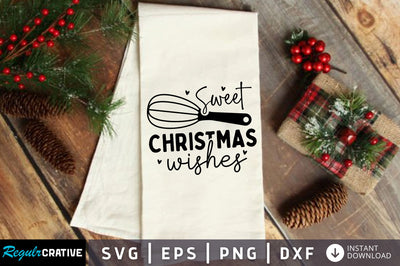 Sweet christmas wishes SVG Design SVG Regulrcrative 