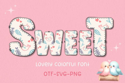 Sweet - Colorful Font Font AnningArts Design 