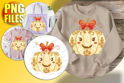 Sweet Coquette Bow Pumpkin Sublimation for Halloween Sublimation afrosvg 