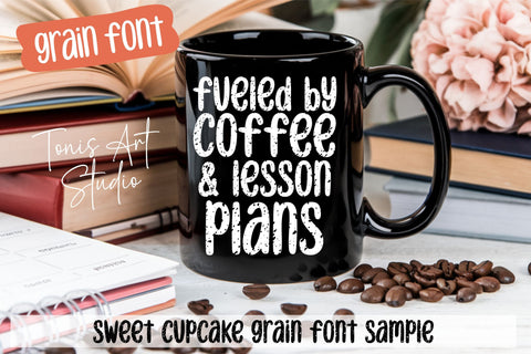 Sweet Cupcake Font Bundle, Cute Handwritten Fonts Font TonisArtStudio 