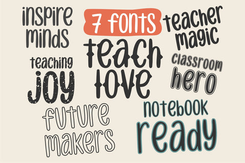 Sweet Cupcake Font Bundle, Cute Handwritten Fonts Font TonisArtStudio 