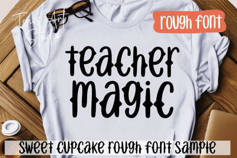 Sweet Cupcake Font Bundle, Cute Handwritten Fonts Font TonisArtStudio 