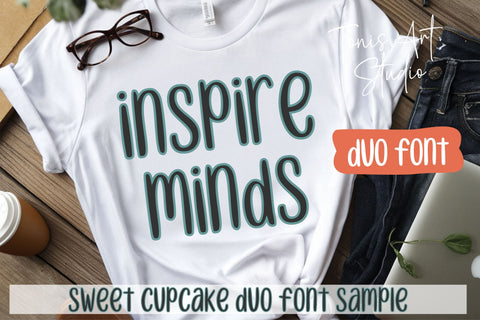 Sweet Cupcake Font Bundle, Cute Handwritten Fonts Font TonisArtStudio 