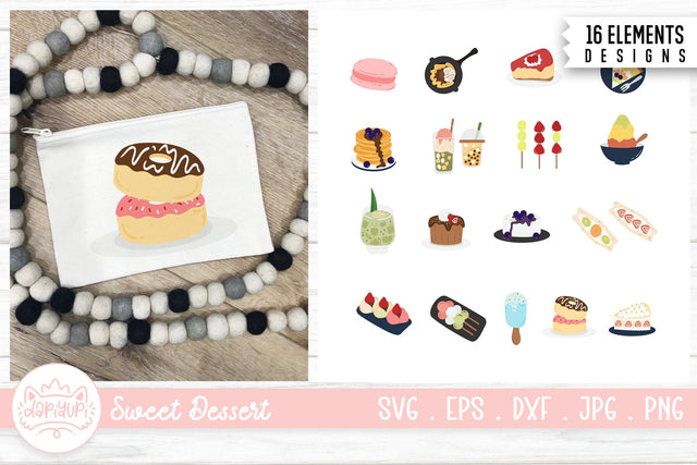 Sweet Dessert Clipart Bundle SVG dapiyupi store 