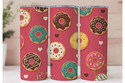 Sweet Donut Delight 20oz Tumbler Wrap Sublimation PixelChick 