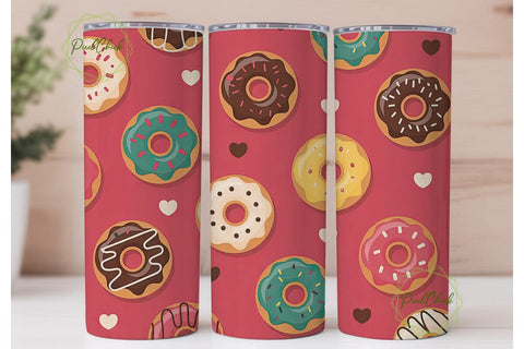 Sweet Donut Delight 20oz Tumbler Wrap Sublimation PixelChick 