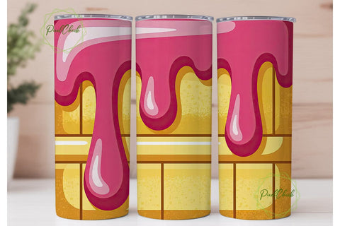 Sweet Drip Cake 20oz Tumbler Wrap Sublimation PixelChick 
