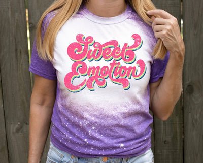 Sweet Emotion Retro Typography PNG | 70s Style Design | Vintage Music Sublimation Sublimation Print Perfect Design Shop 