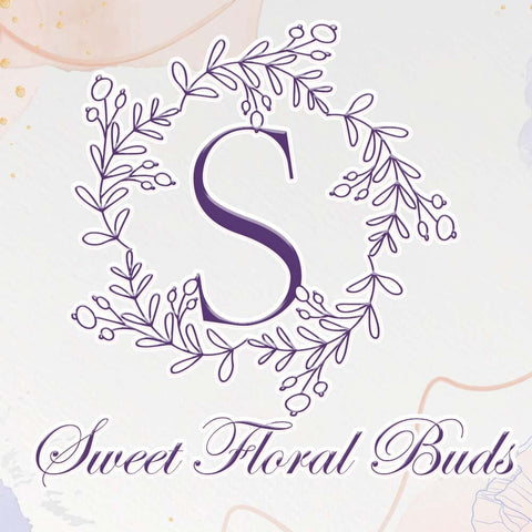 Sweet Floral Buds Monogram Font Dm Letter Studio 